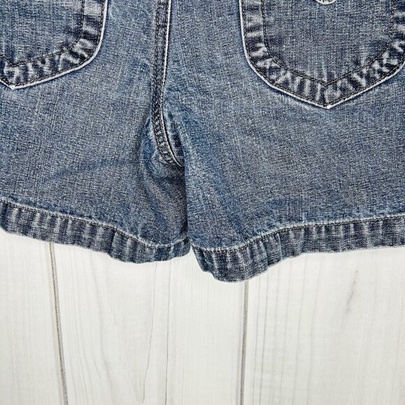 Sonoma Womens Bermuda Denim Shorts Mid Rise Double Snap Size S (30x5) - Picture 8 of 8